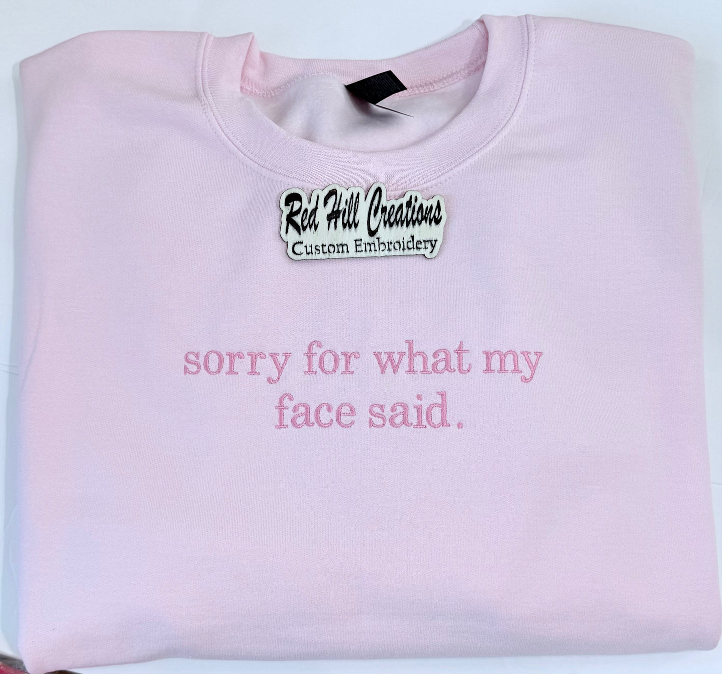 Sorry for what my face said