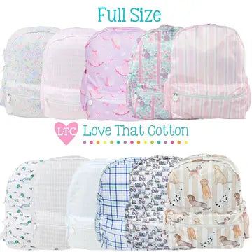 EMBROIDERED BACKBACK/DIAPER BAG  FULL SIZE