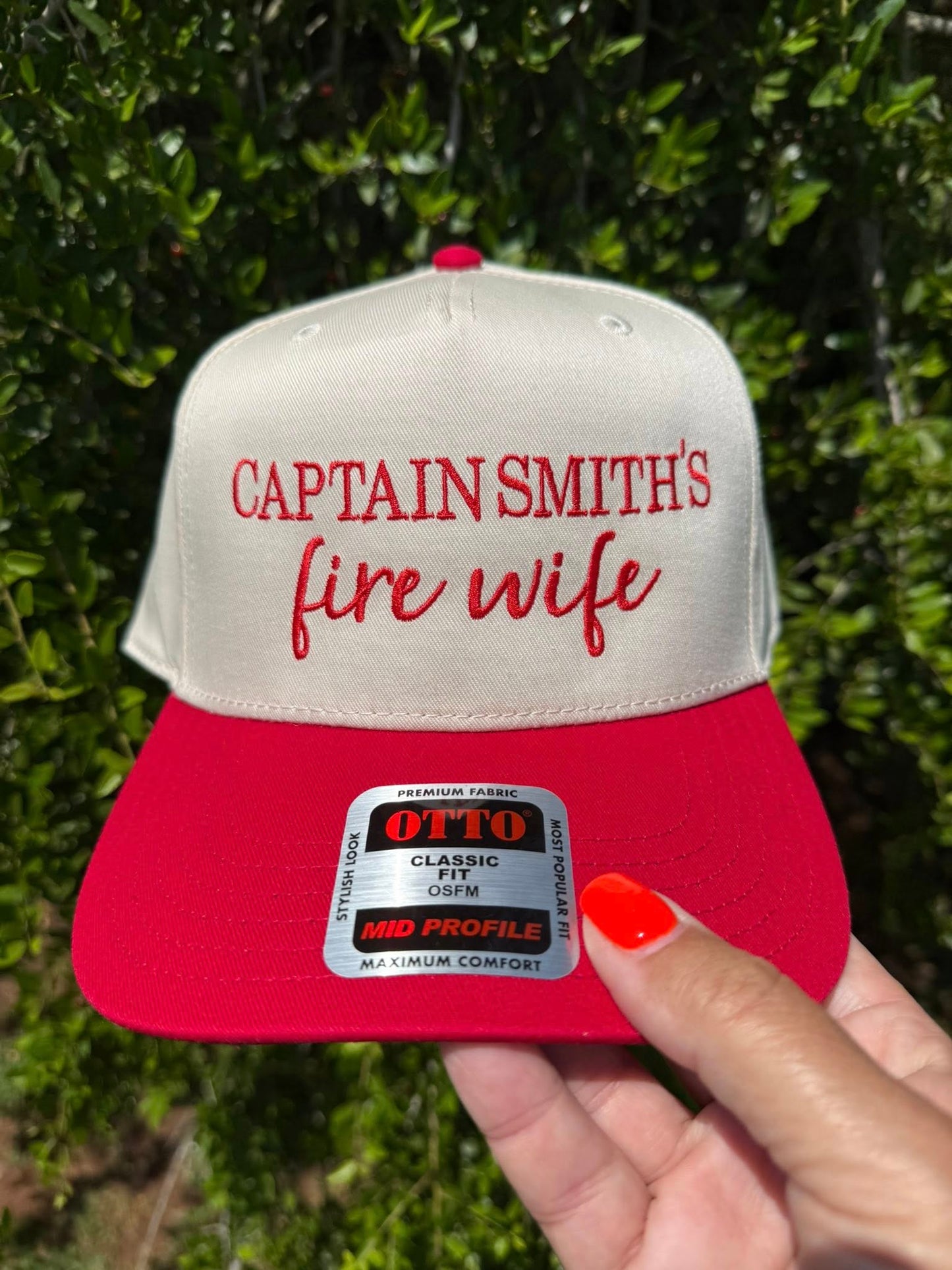 Red base ball Otto cap