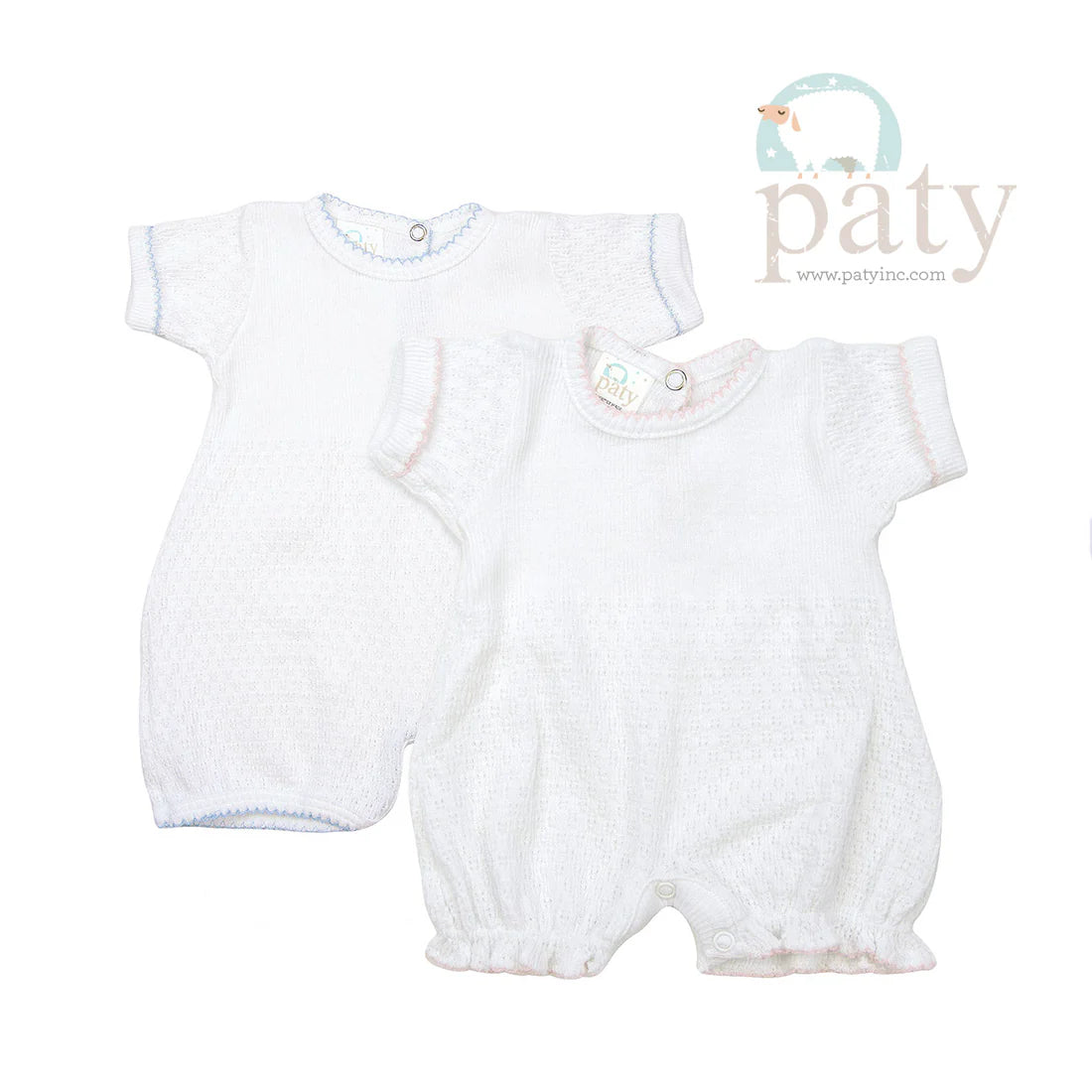 White baby bubble pay Inc embroidered